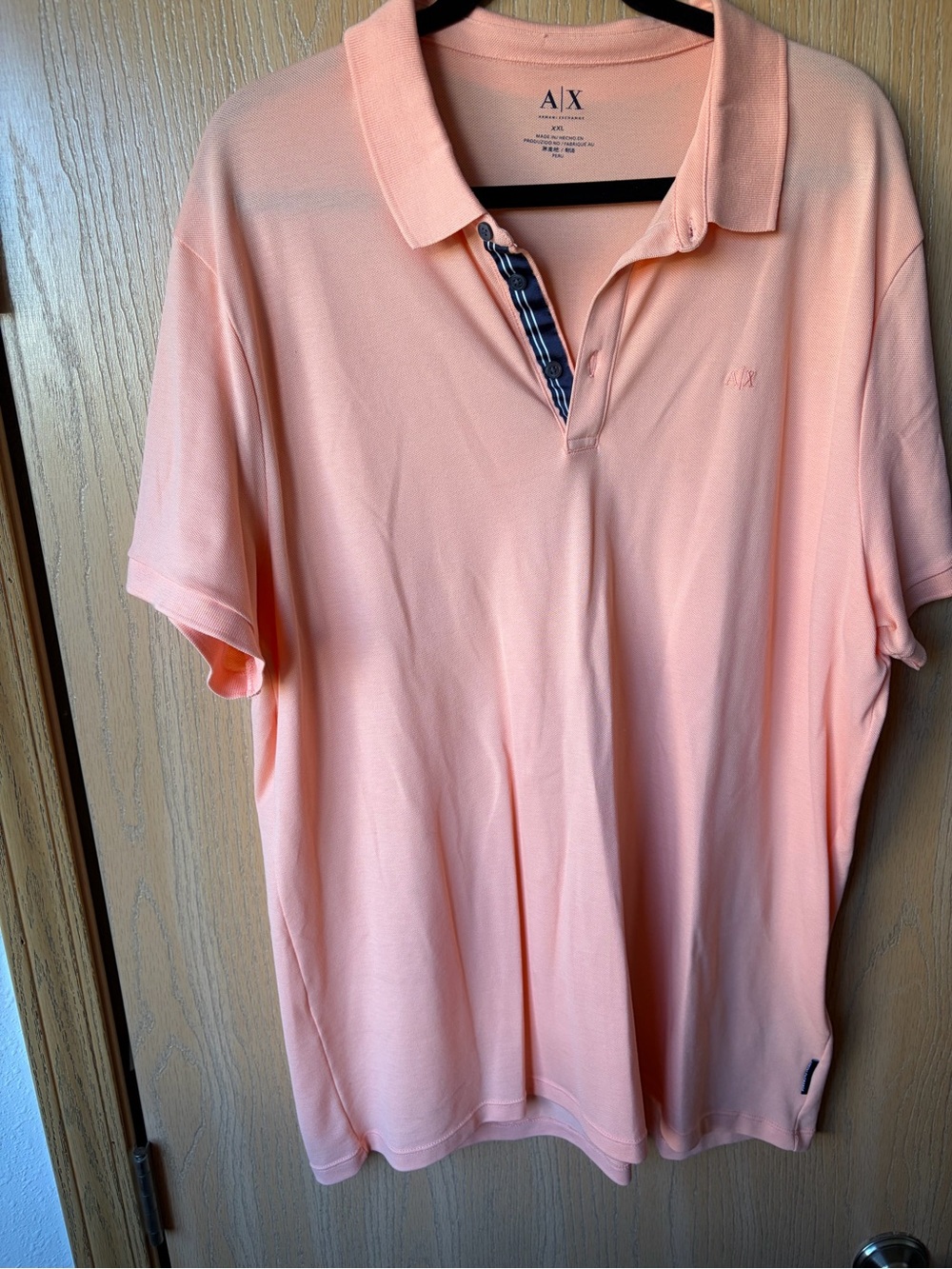 Armani Exchange Men’s Peach Polo Shirt XXL